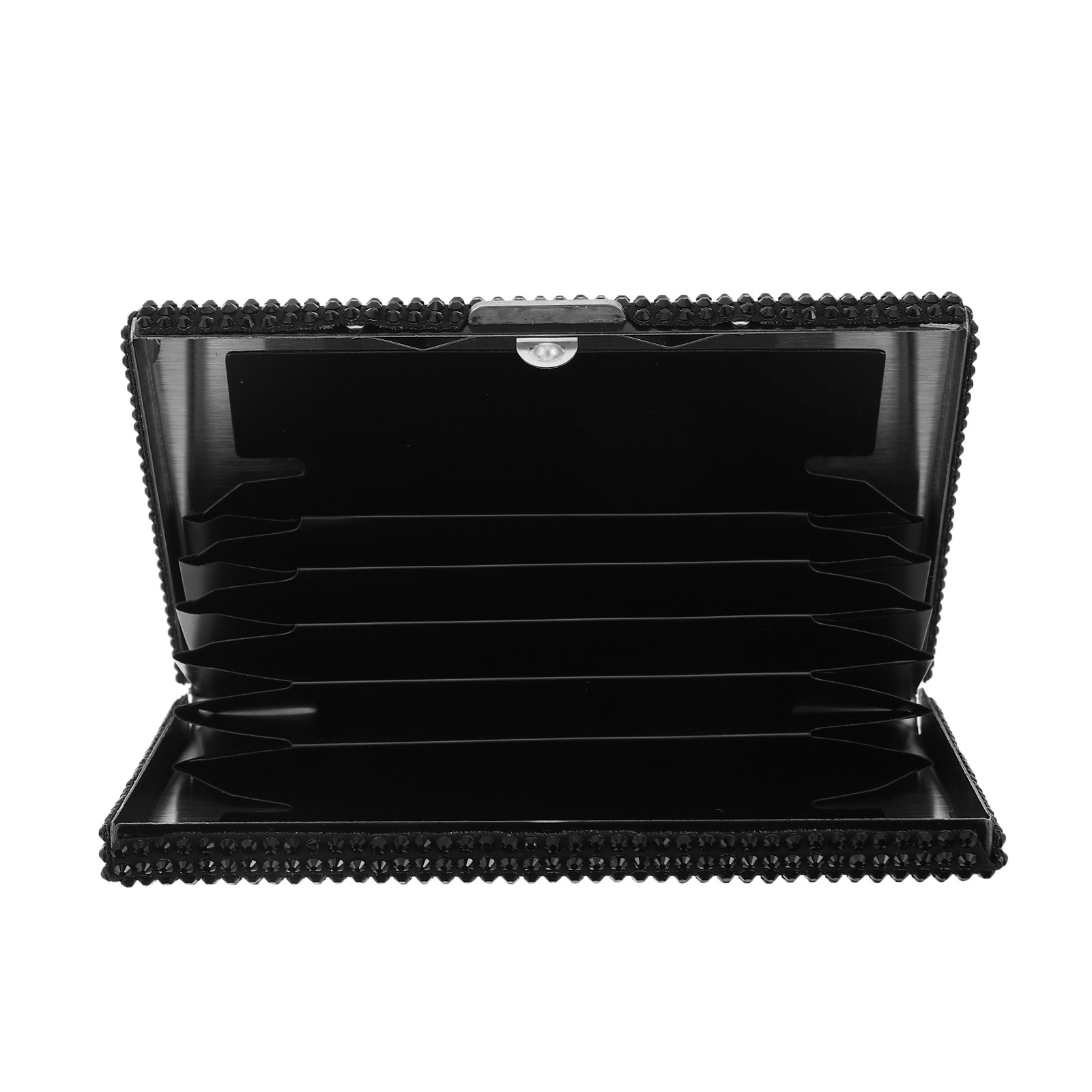 Travel Organizer Men - Estuche metálico delgado para tarjetas de