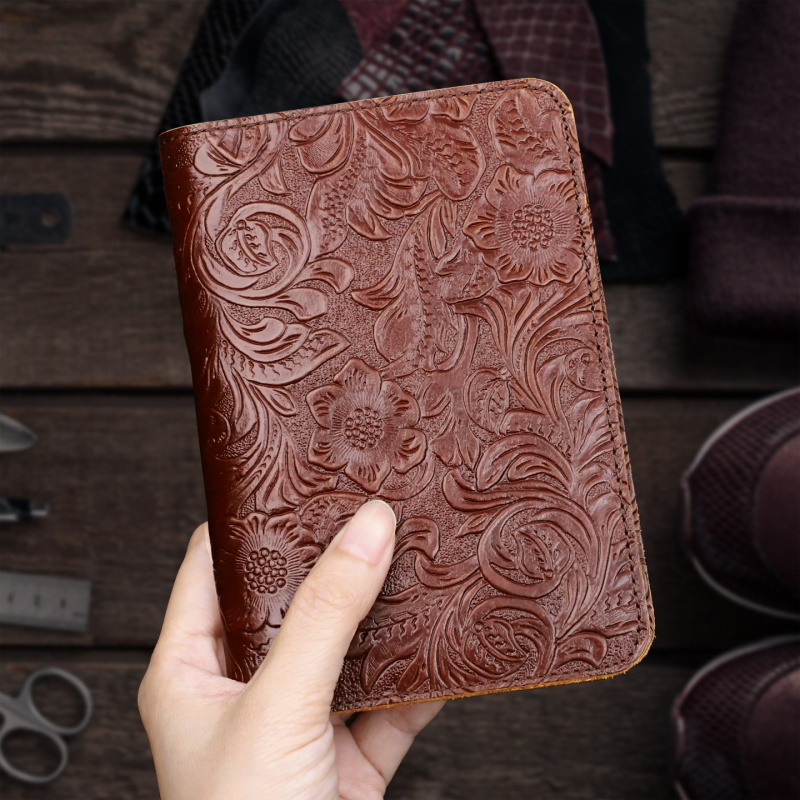 Porta pasaporte de cuero genui - Travel Organizer Men reseña y precio