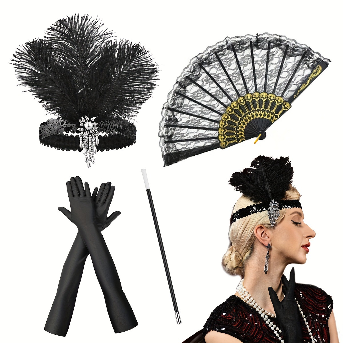 Conjunto de Disfraz Retro de l - Men'S Accessories In The 1920S reseña y precio