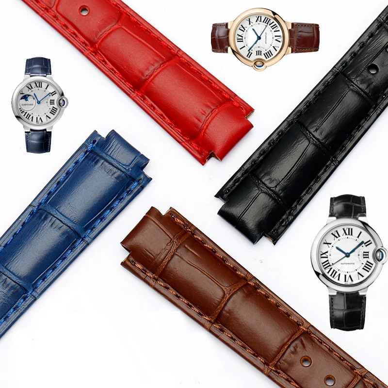 Correa de reloj de cuero de 14 - Men'S Accessories Cartier reseña y precio