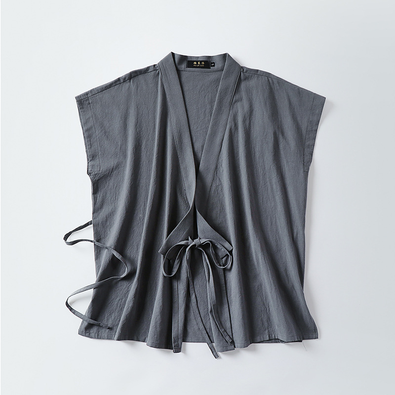 Chaleco de lino y algodón para - Men'S Kimono Accessories reseña y precio