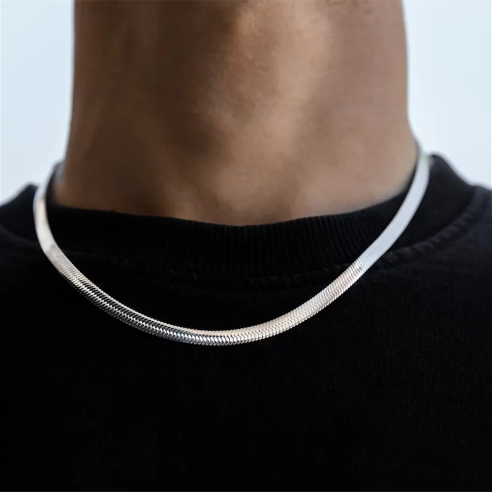 Collar de cadena de serpiente  - Men Accessories Neck Chain reseña y precio